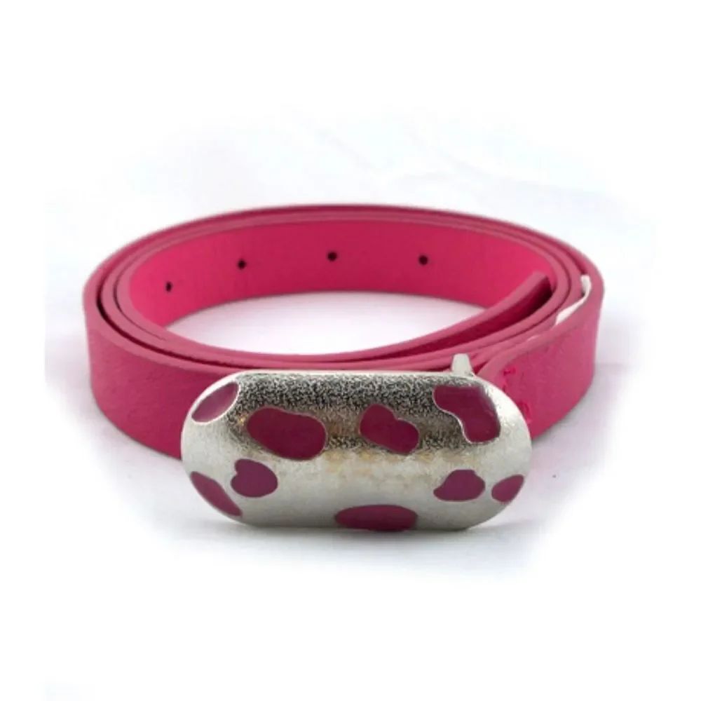Leopard Print Plated Belt